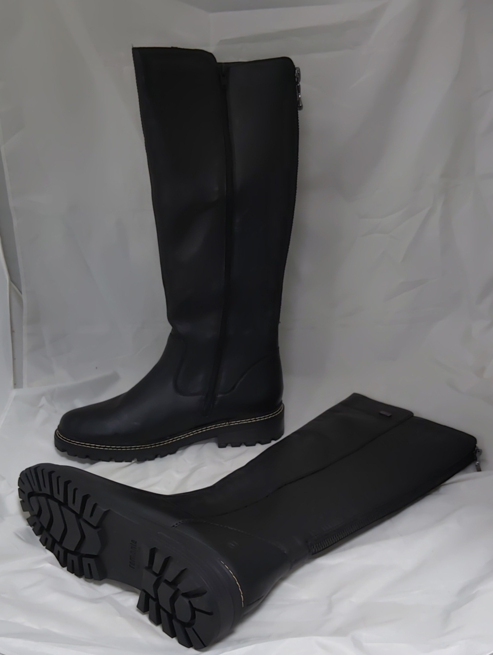 Remonte D0B72-01 Stefanie 72 Black Leather Water Resistant Boots Size 43 - New